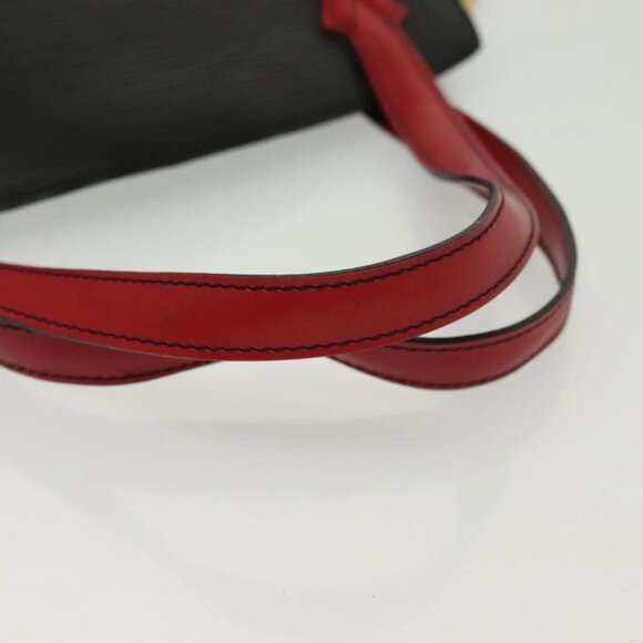 LOUIS VUITTON Epi Bicolor Varenne Hand Bag Black Red M52387 LV Auth 139124 - Picture 8 of 16